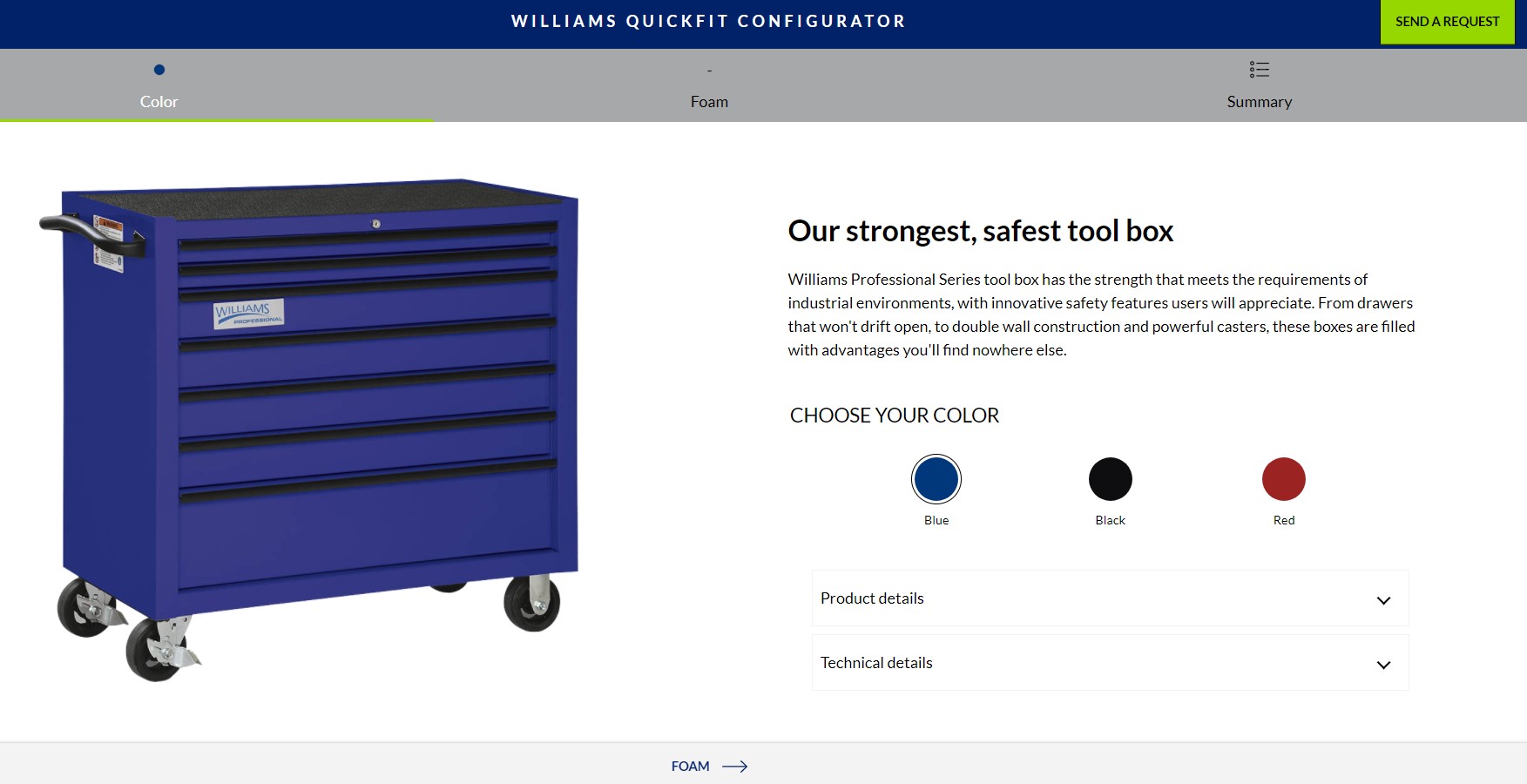 GAIN A HIGHER LEVEL OF EFFICIENCY WITH THE NEW WILLIAMS® QUICKFIT TOOL ORGANIZATION SYSTEM